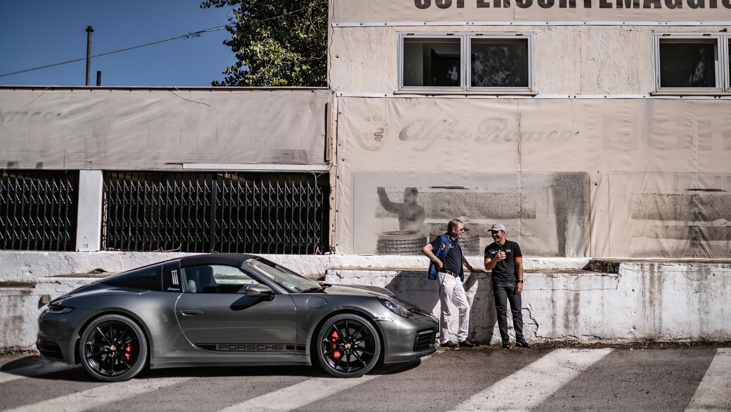 Gijs van Lennep, Ayhancan Güven, Sizilien, 911 Targa 4S, 2024, Porsche AG