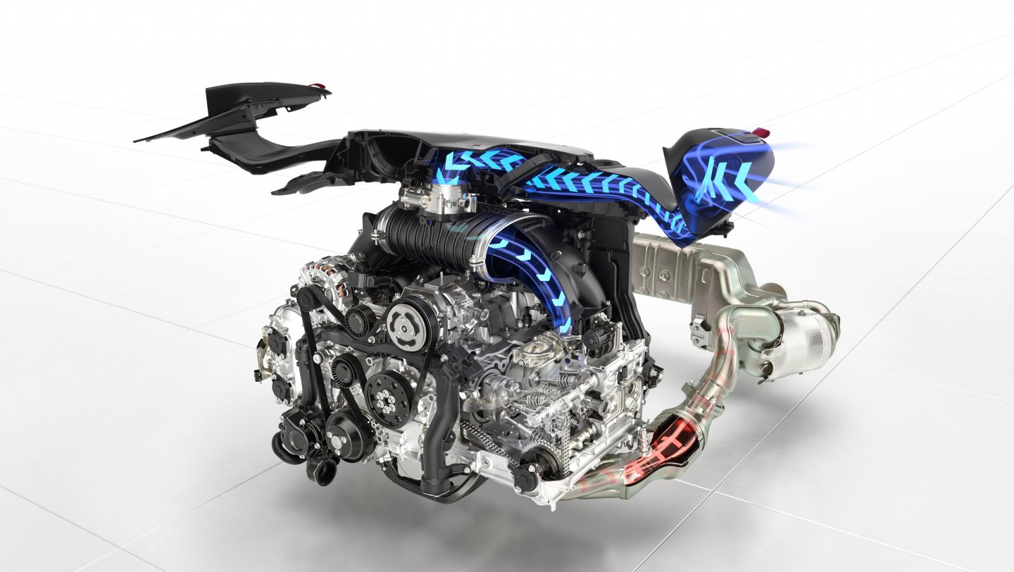 718 Spyder RS: 4.0-litre six-cylinder boxer engine