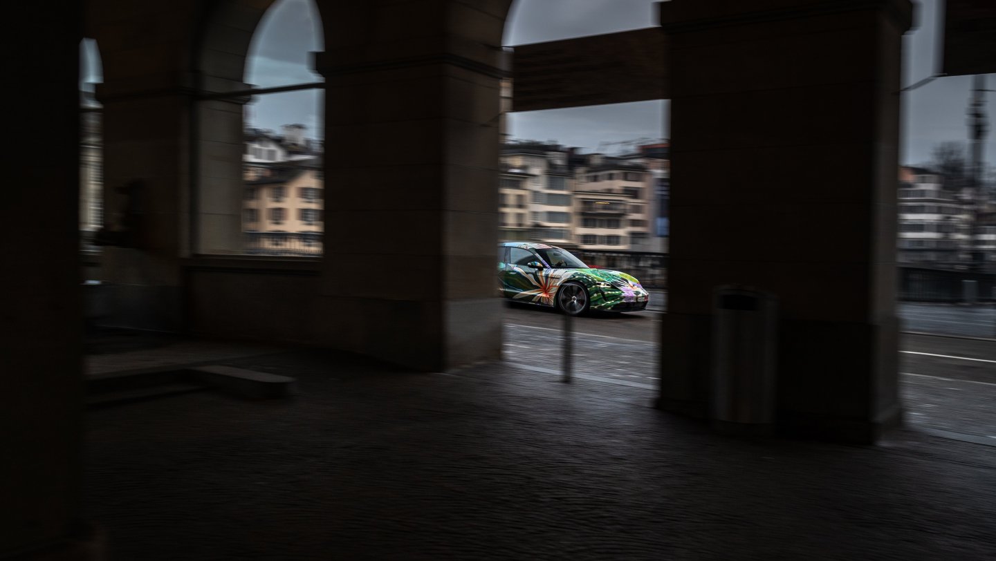 Taycan Artcar, Zürich, 2021, Porsche Schweiz AG
