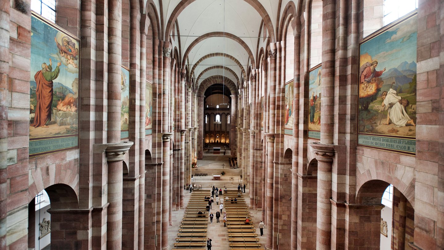 Speyer Cathedral, inside, nave, looking eastwards