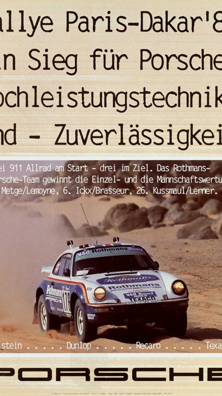 1984, Rallye Paris Dakar, Motorsport