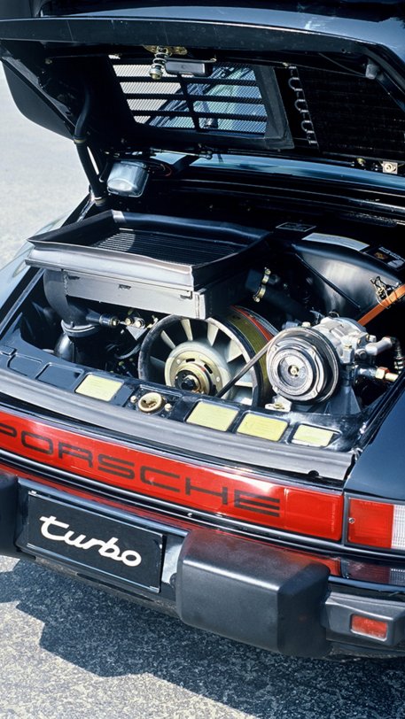 1986, Motor des 911 Turbo Coupé, 3.3 Liter, Innovationen