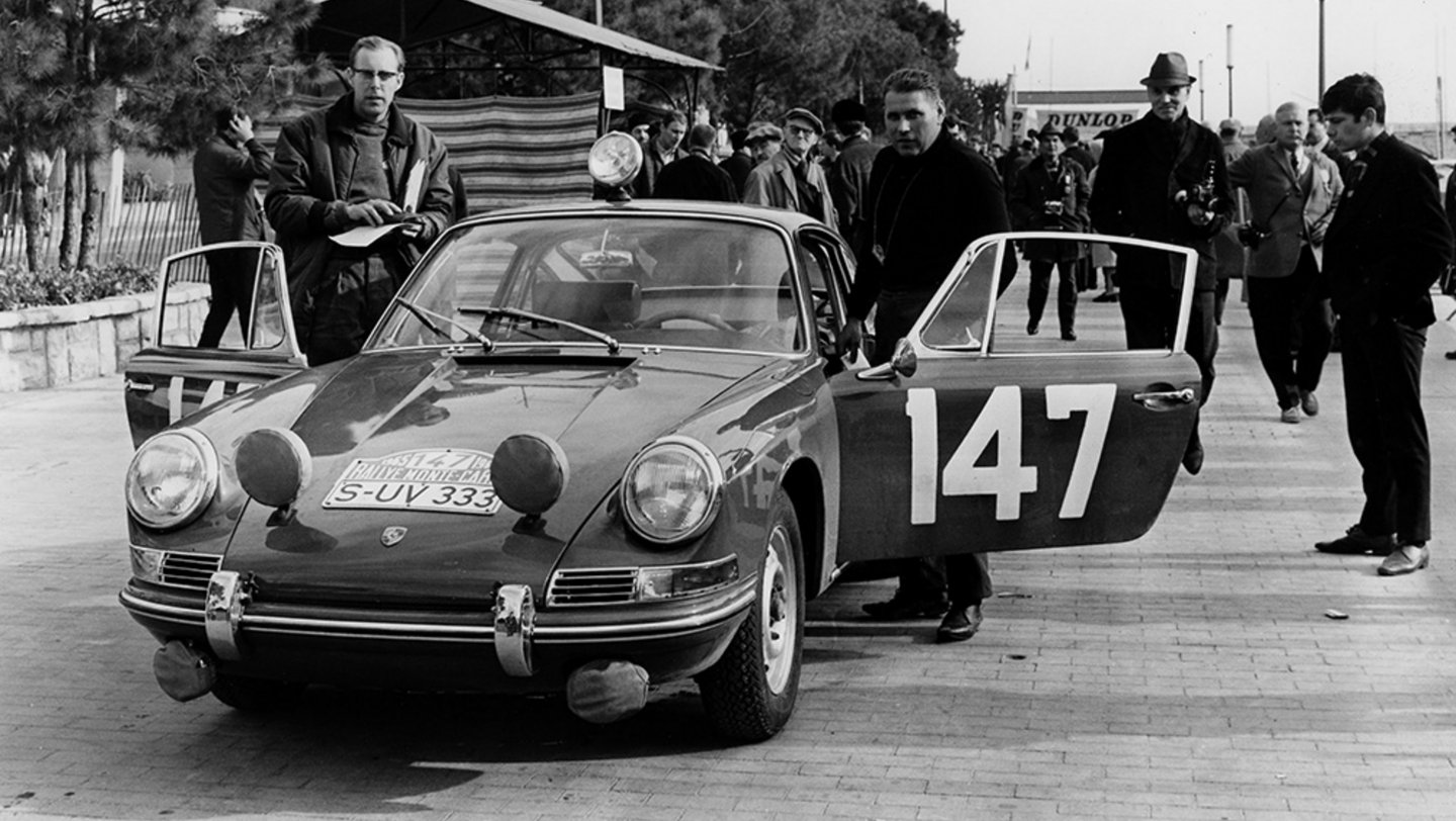 1965, Rallye Monte Carlo, Peter Falk (l.) , Herbert Linge, Motorsport