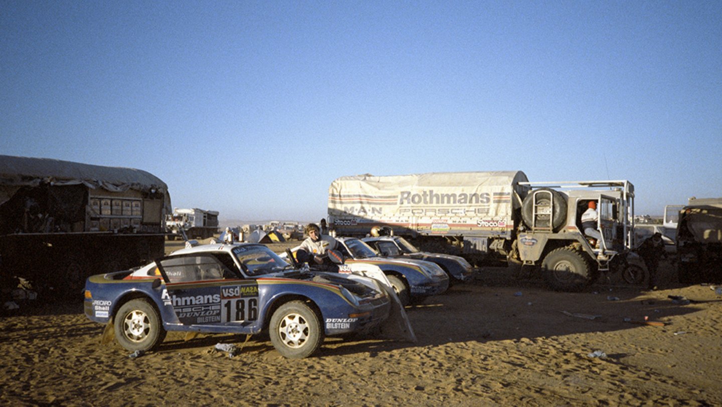 1986, Rallye Paris-Dakar, Typ 959, Motorsport